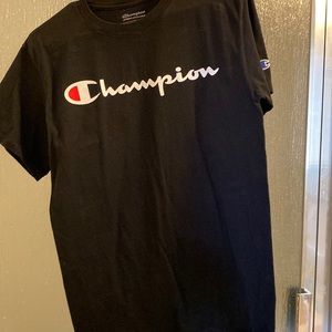 Black mens champion t shirt